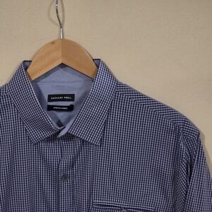 Zachary Prell Stretch Fabric Button Down L